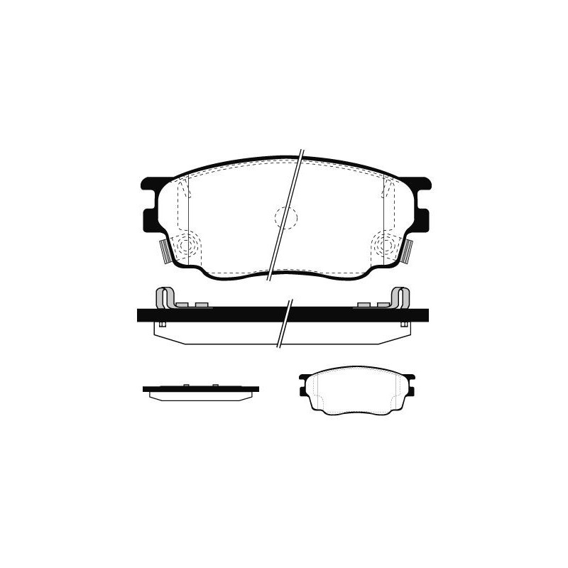 Pastiglie freno asse anteriore - RAICAM