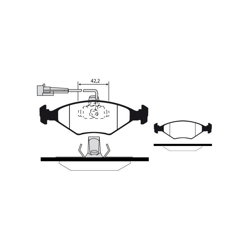 Pastiglie freno asse anteriore - RAICAM