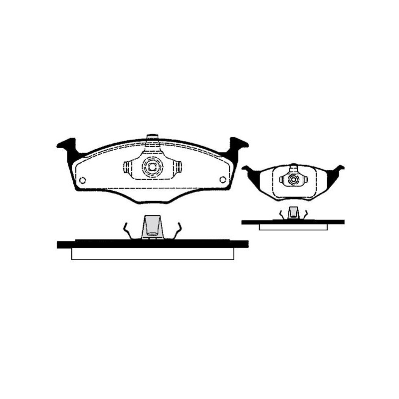 Pastiglie freno asse anteriore - RAICAM