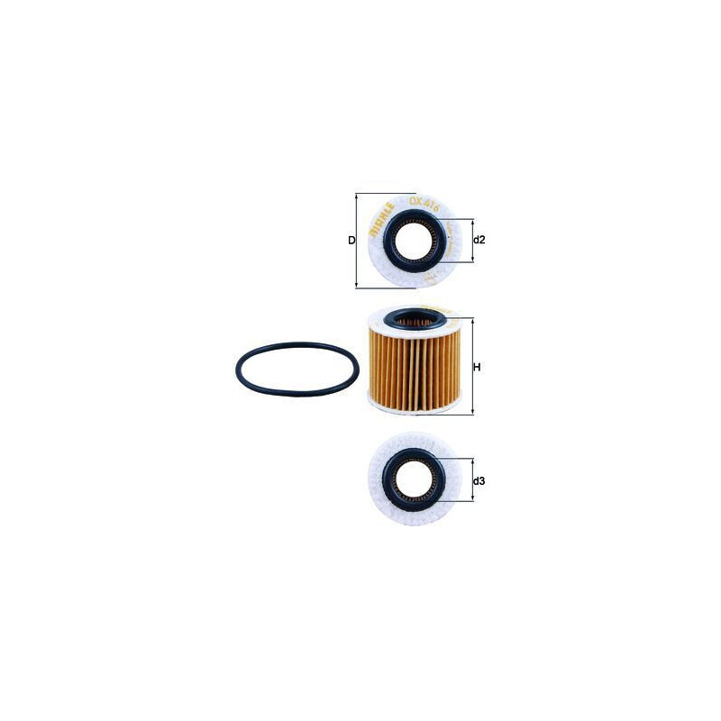 Filtro olio - MAHLE