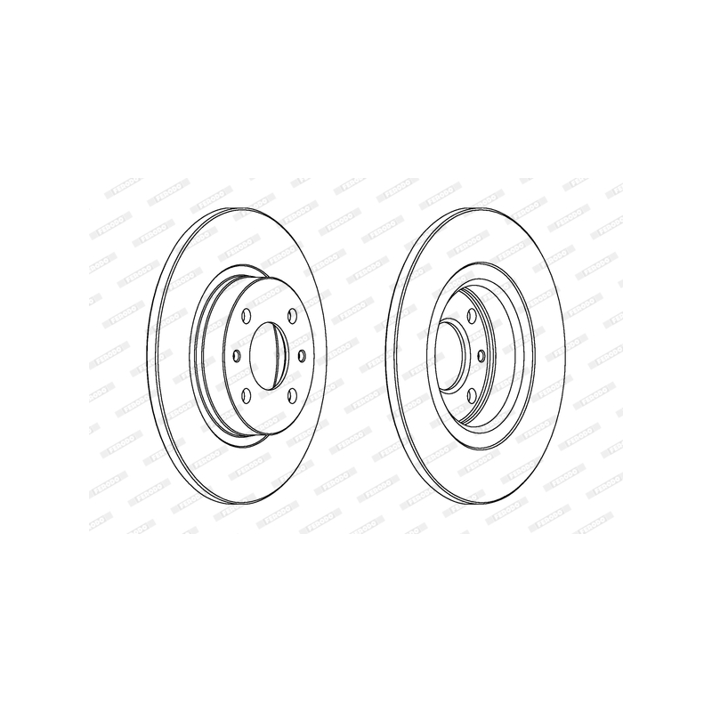 Disco freno asse anteriore - FERODO