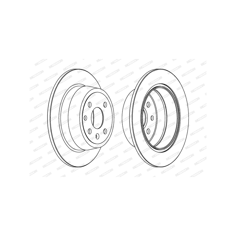 Disco freno asse posteriore - FERODO