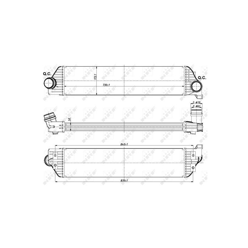 Radiatore olio motore - NRF