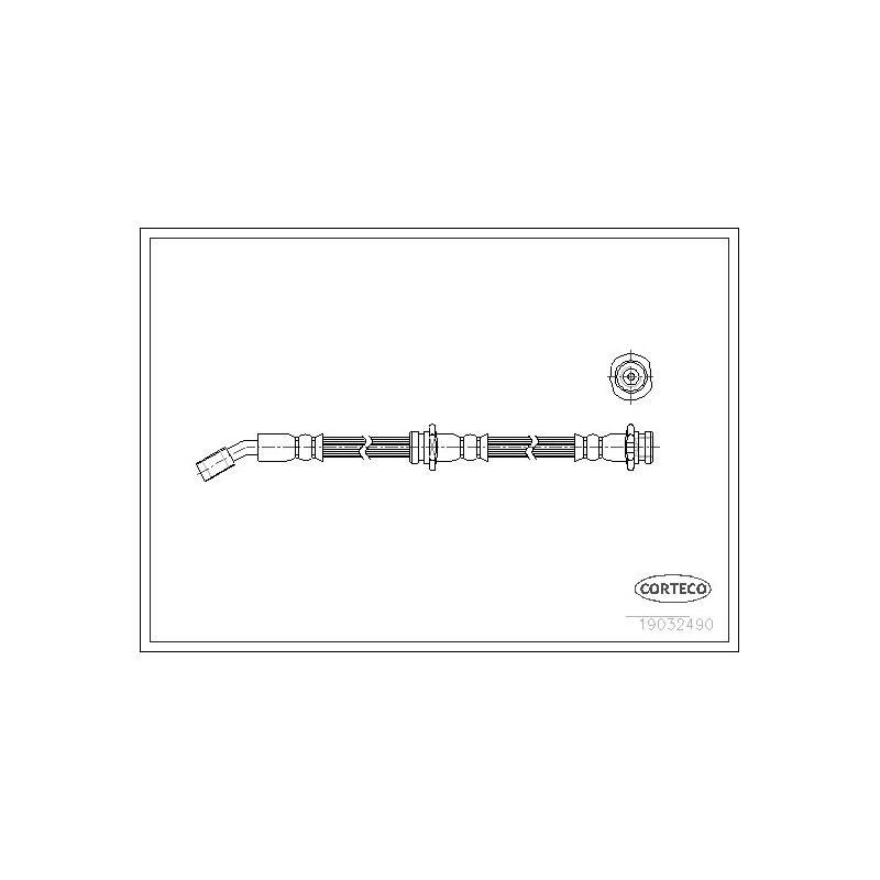 Flessibile freno asse anteriore - CORTECO