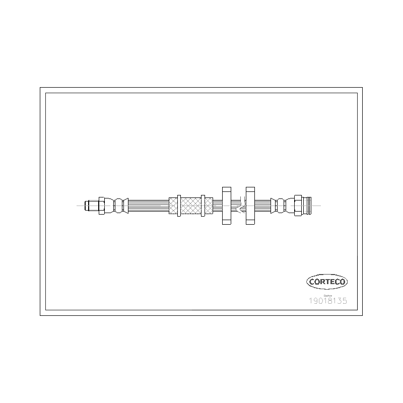 Flessibile freno asse anteriore - CORTECO