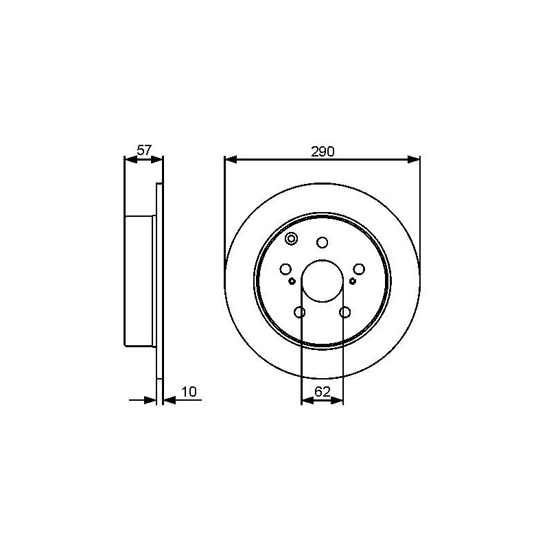 Disco freno asse posteriore - BOSCH