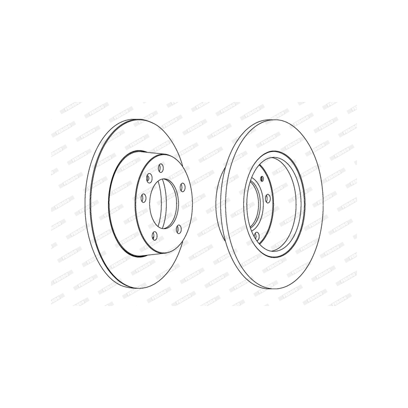Disco freno asse posteriore - FERODO
