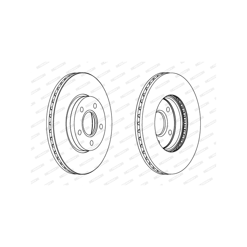 Disco freno asse anteriore - FERODO