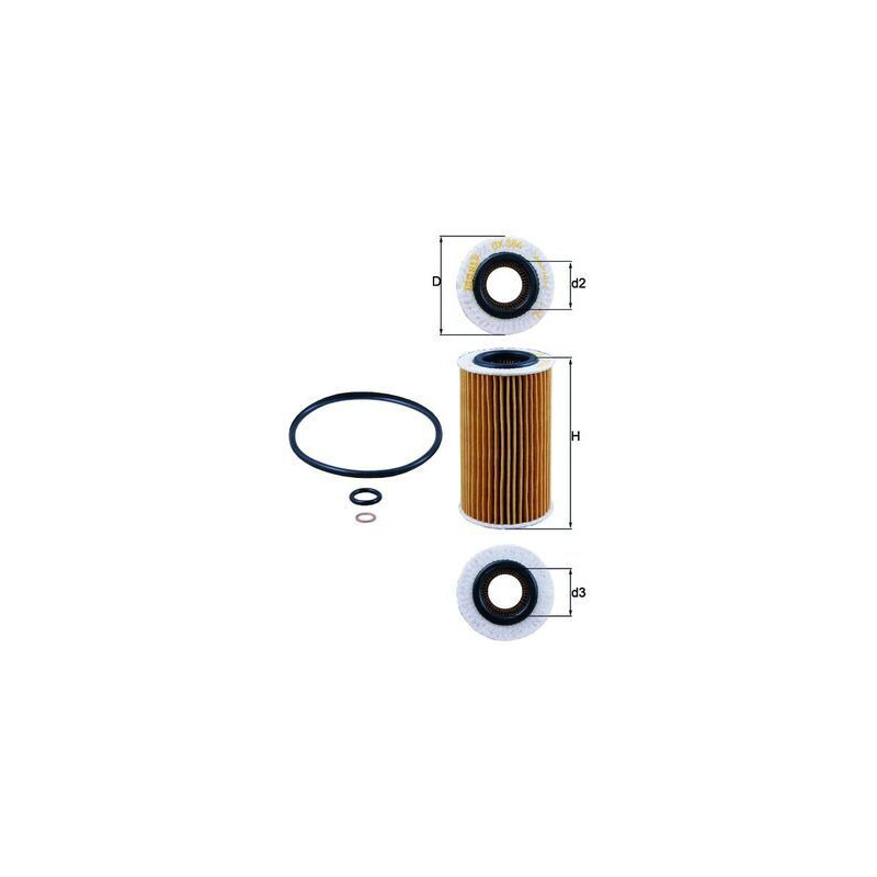 Filtro olio - MAHLE