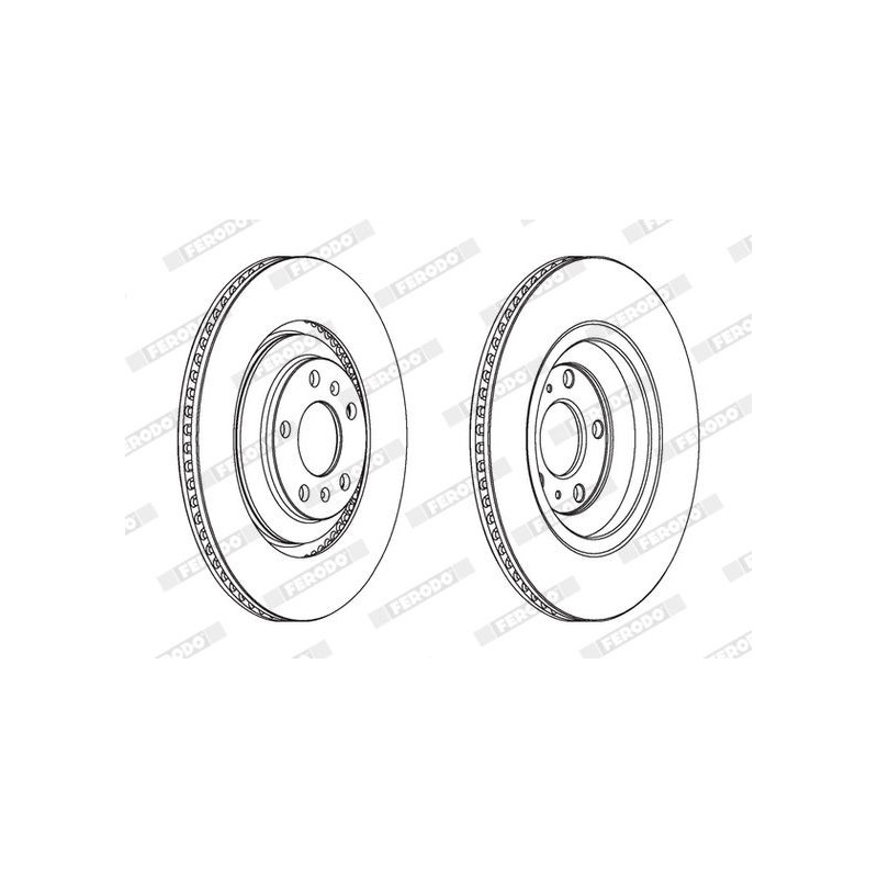 Disco freno asse posteriore - FERODO