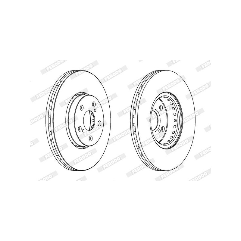 Disco freno asse anteriore - FERODO