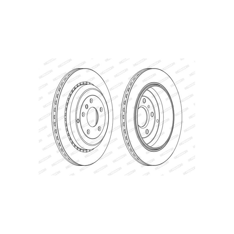 Disco freno asse posteriore - FERODO