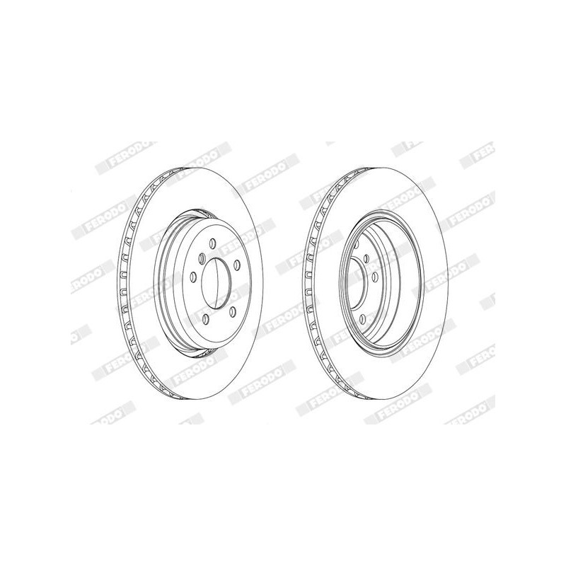 Disco freno asse posteriore - FERODO