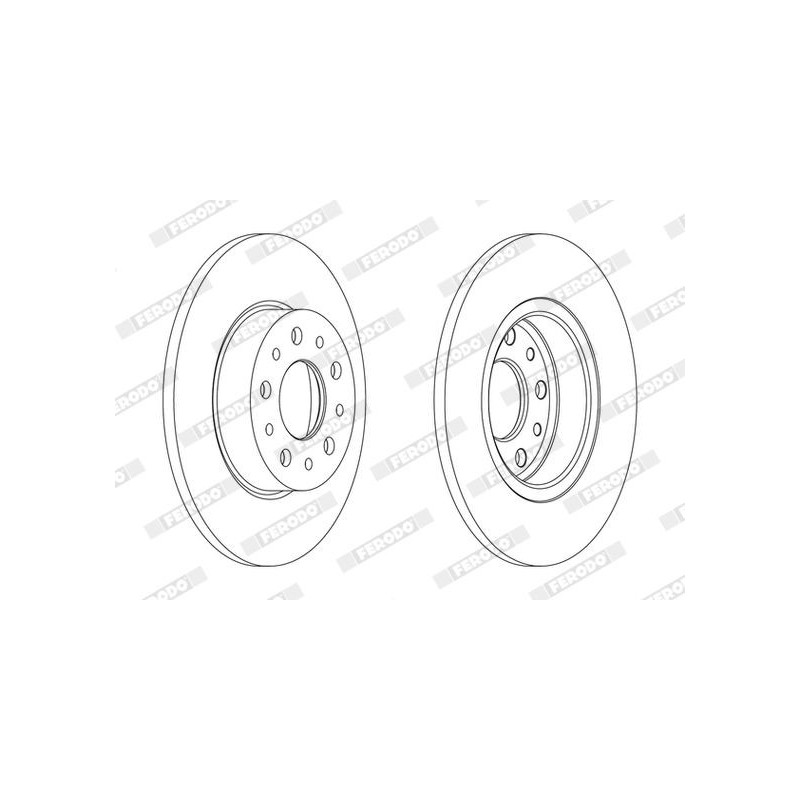 Disco freno asse posteriore - FERODO