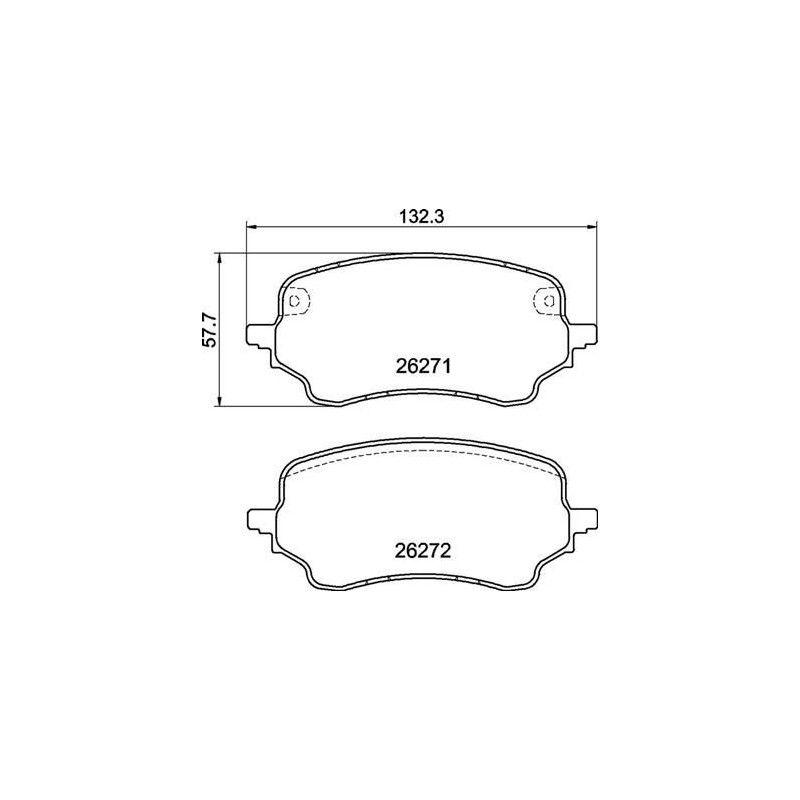 Pastiglie freno asse anteriore - BREMBO