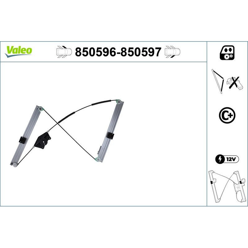 Alzacristalli anteriore - VALEO