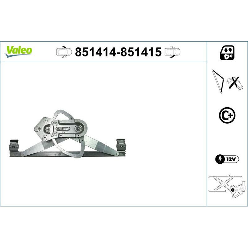 Alzacristalli anteriore - VALEO