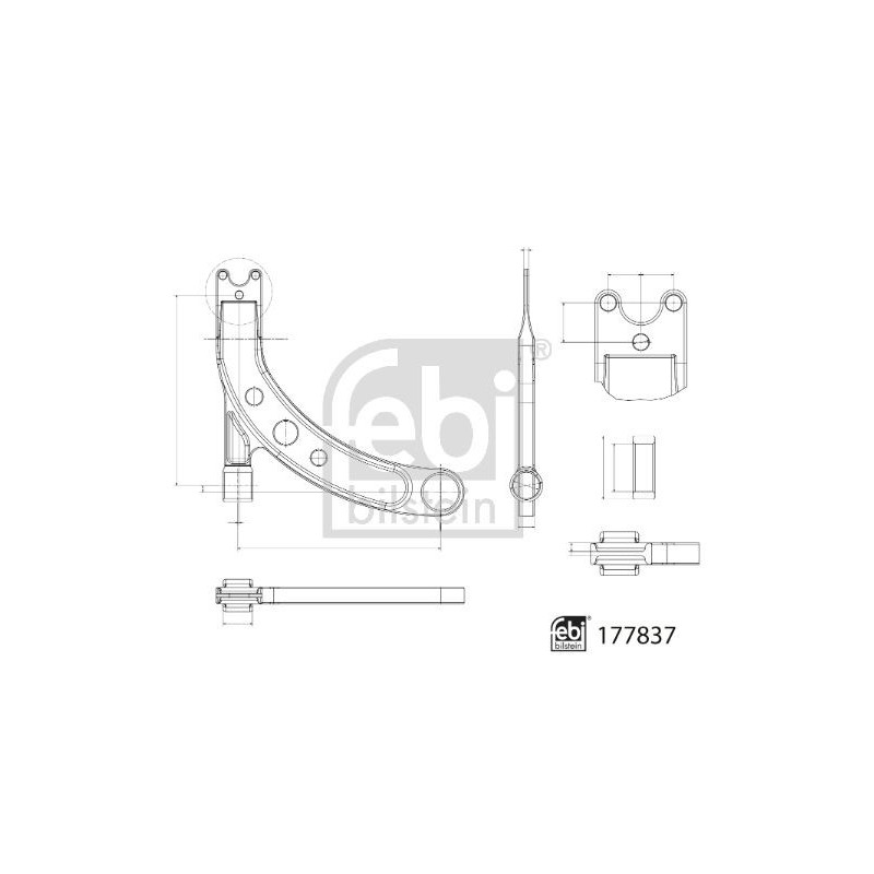 Braccio oscillante asse anteriore - FEBI