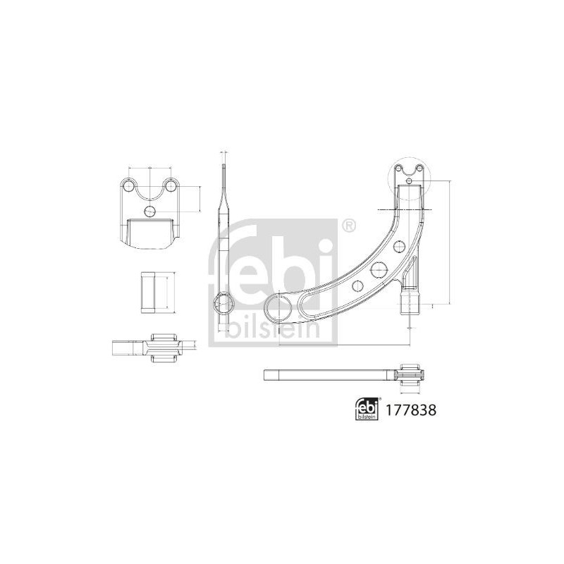 Braccio oscillante asse anteriore - FEBI