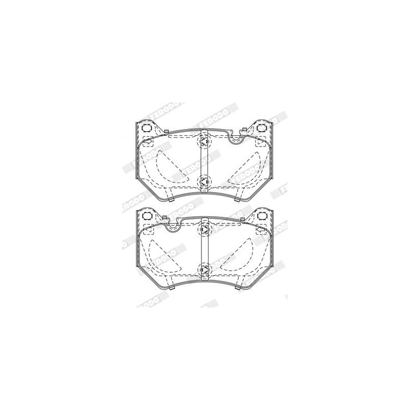 Pastiglie freno asse anteriore - FERODO