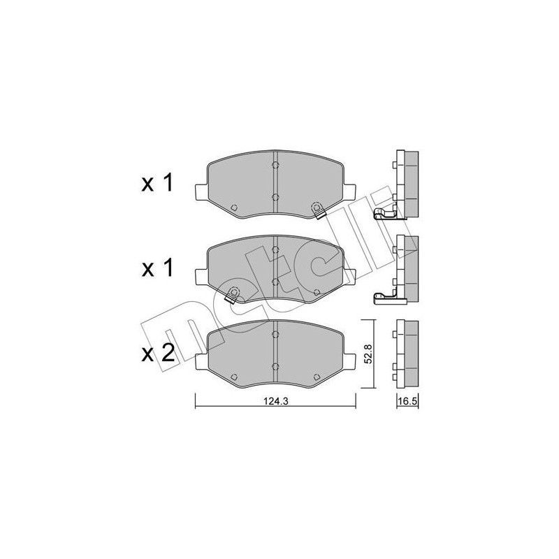 Pastiglie freno asse anteriore - METELLI
