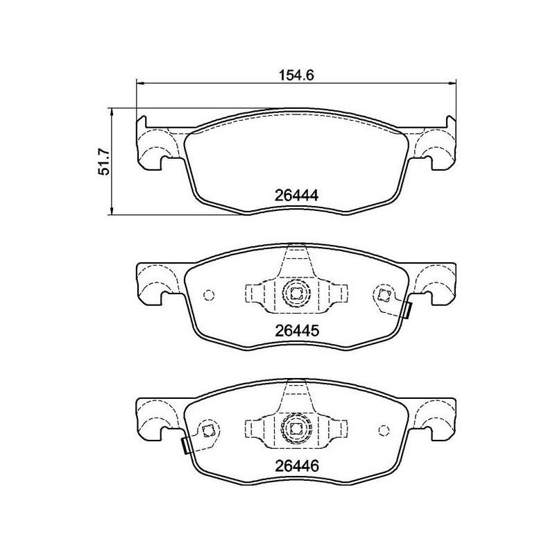 Pastiglie freno asse anteriore - BREMBO