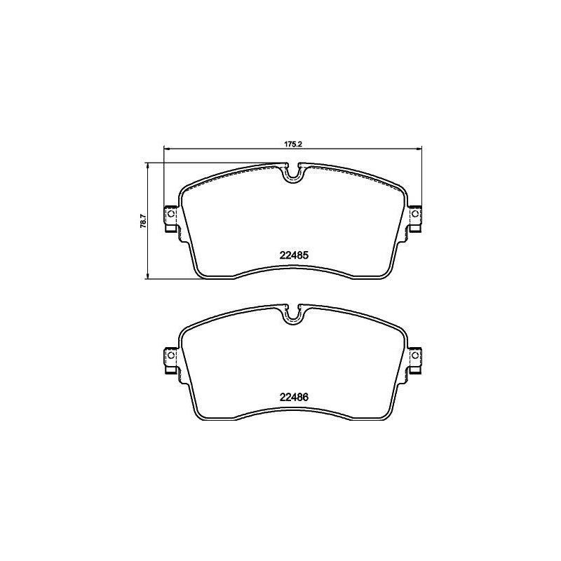 Pastiglie freno asse anteriore - HELLA BRAKE