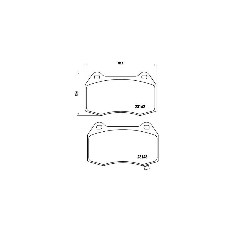 Pastiglie freno asse anteriore - BREMBO