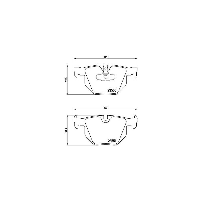 Pastiglie freno asse posteriore - BREMBO