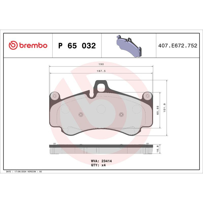 Pastiglie freno asse anteriore - BREMBO