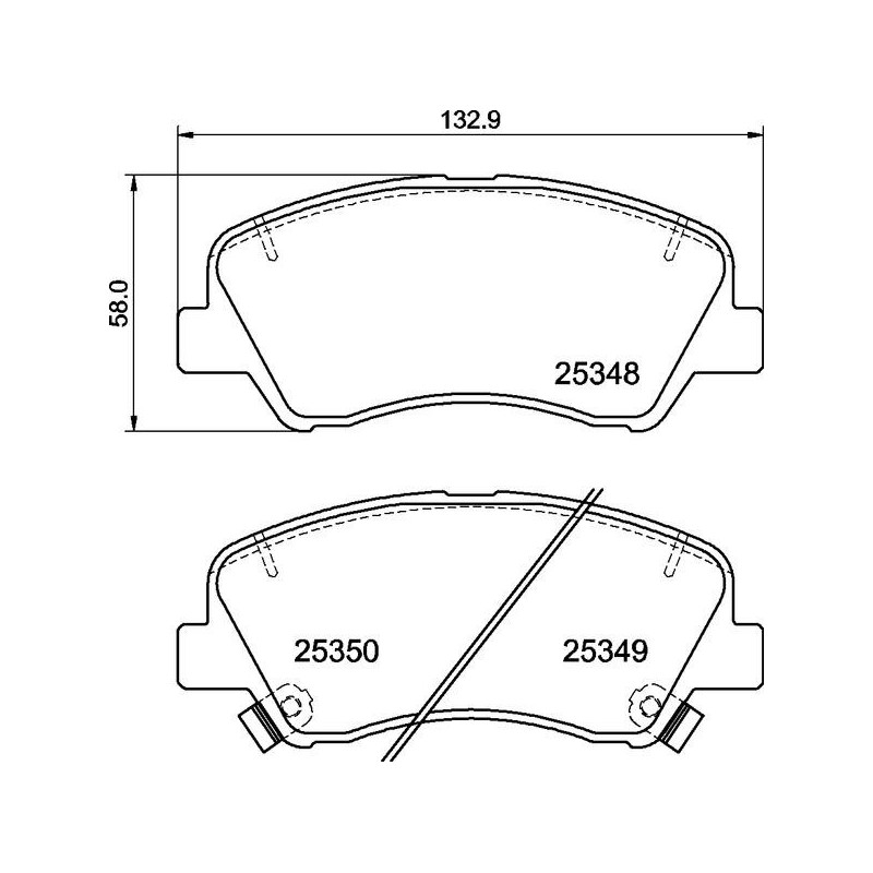 Pastiglie freno asse anteriore - BREMBO