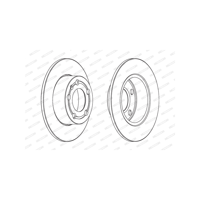 Disco freno asse posteriore - FERODO