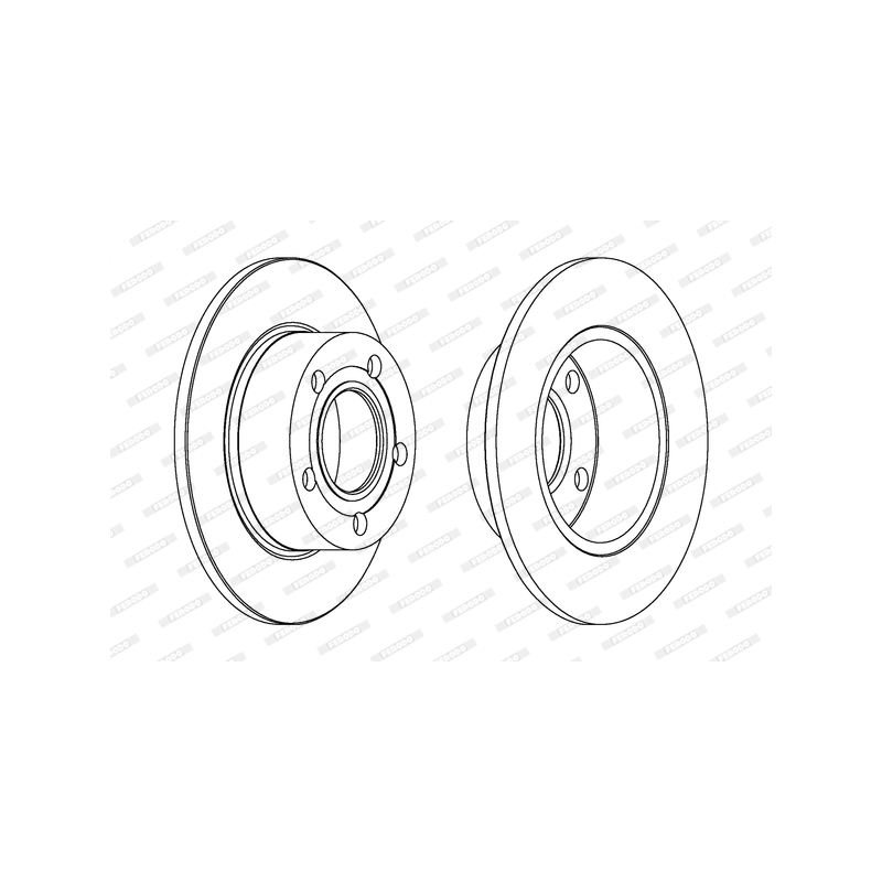 Disco freno asse posteriore - FERODO