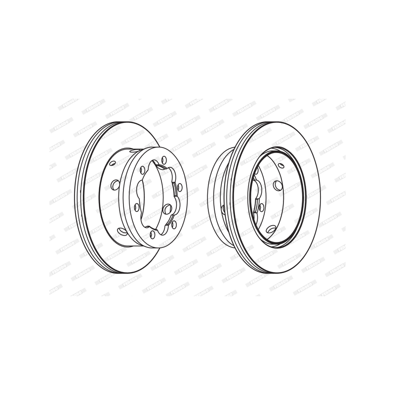 Disco freno asse posteriore - FERODO