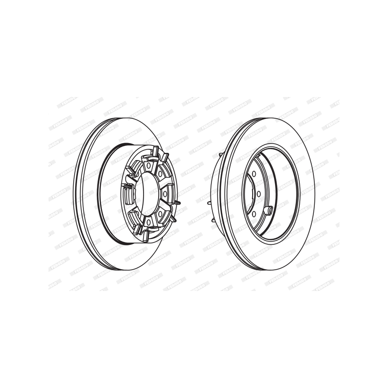 Disco freno asse posteriore - FERODO