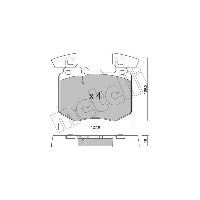 Pastiglie freno asse anteriore - METELLI