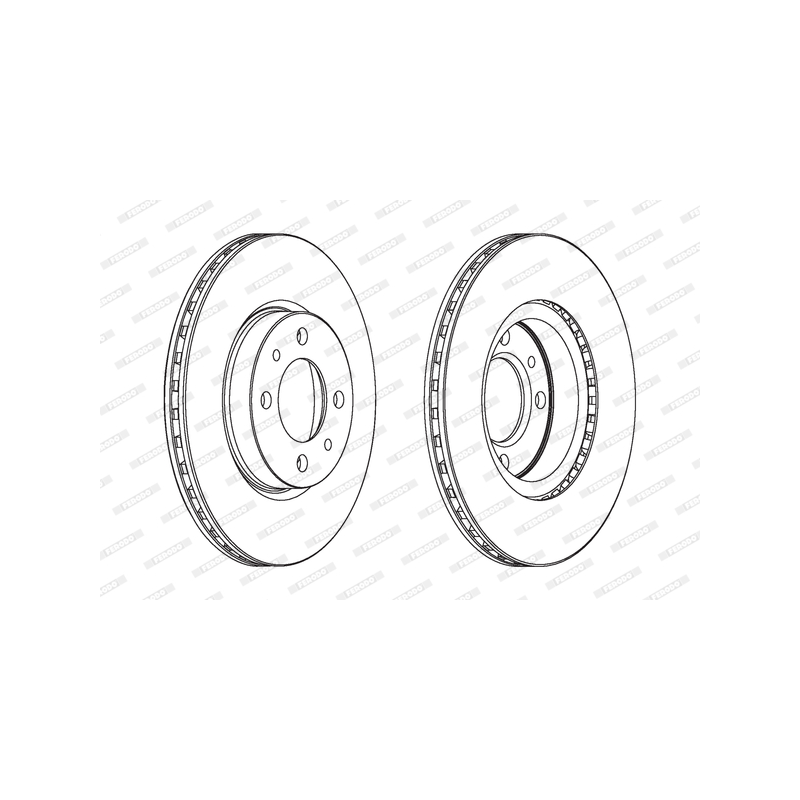 Disco freno asse anteriore - FERODO