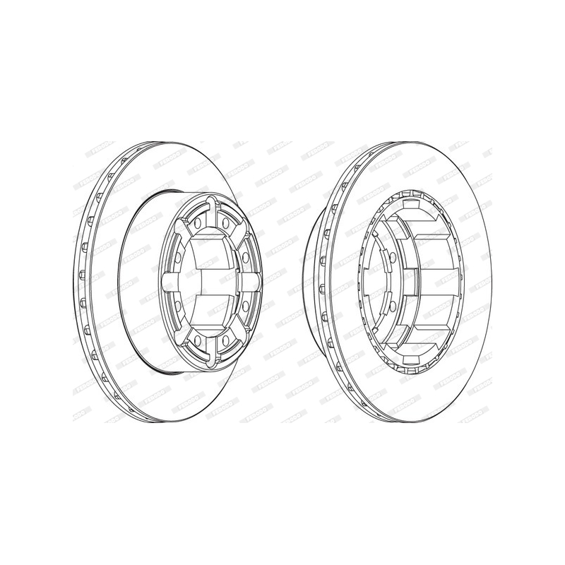 Disco freno asse posteriore - FERODO