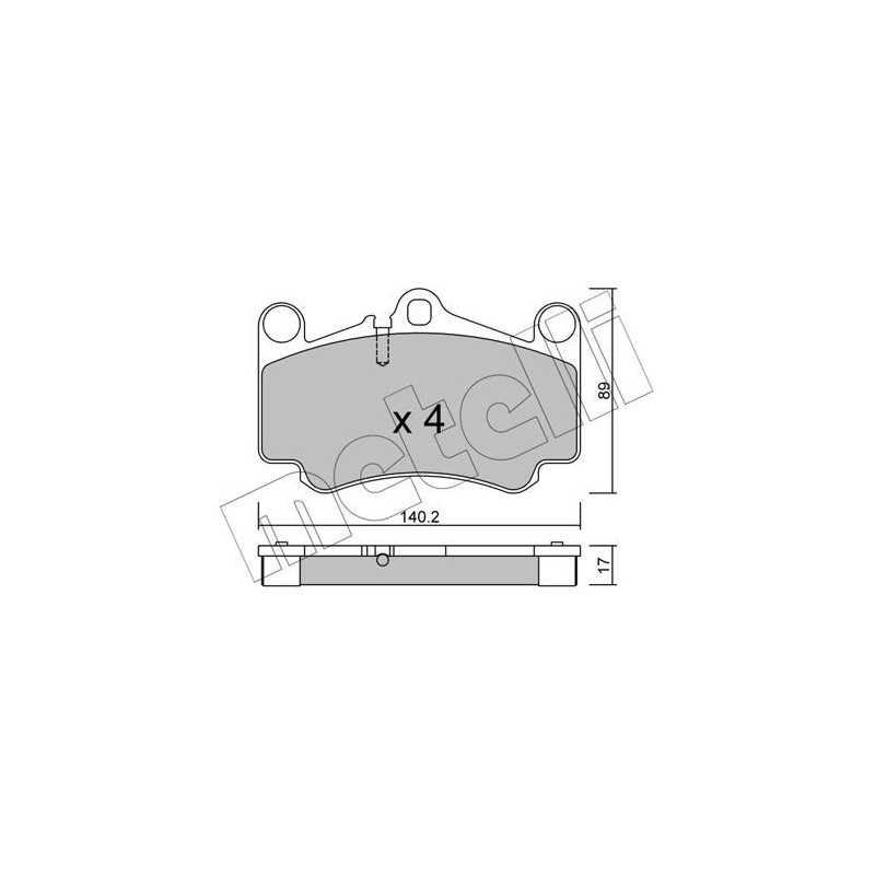 Pastiglie freno asse anteriore - METELLI