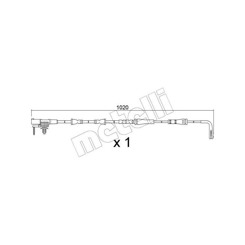 Indicatore usura freno asse anteriore - METELLI