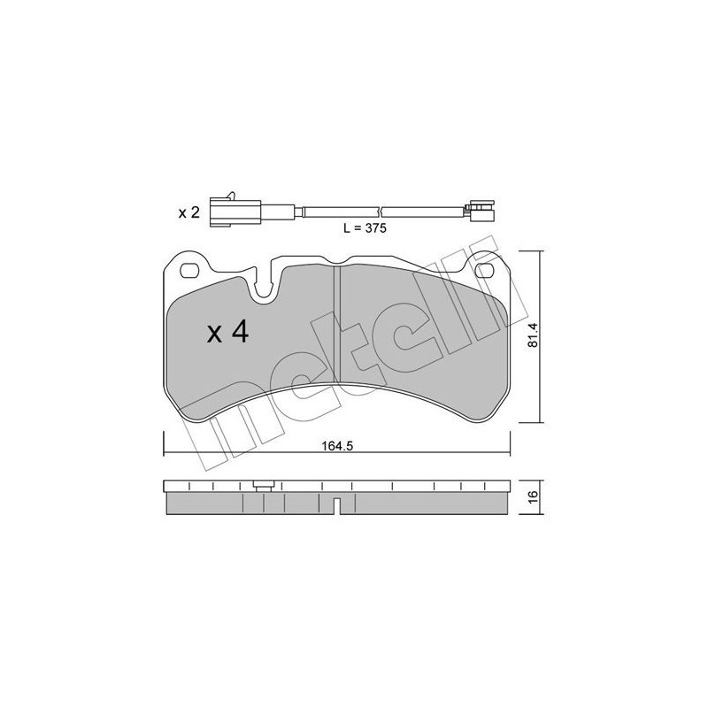 Pastiglie freno asse anteriore - METELLI