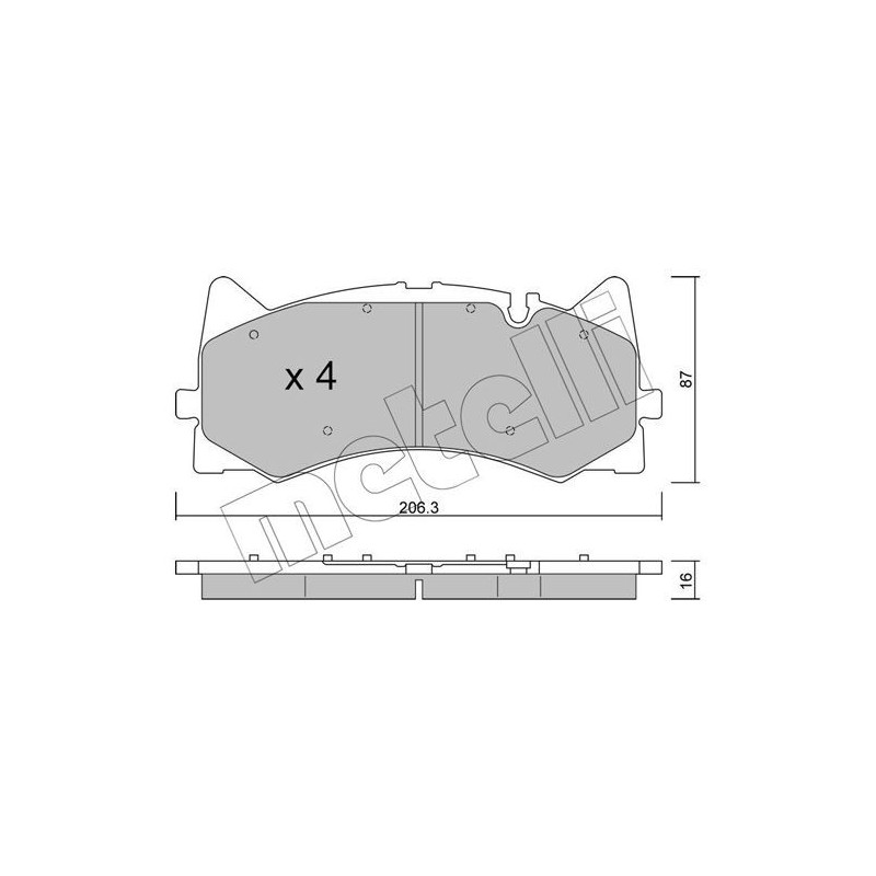 Pastiglie freno asse anteriore - METELLI