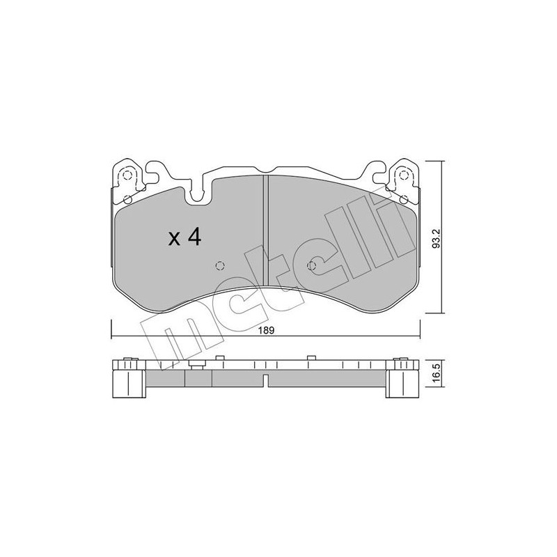 Pastiglie freno asse anteriore - METELLI