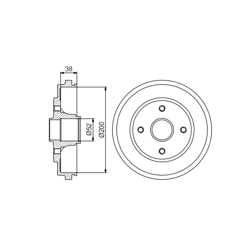 Tamburo freno - BOSCH