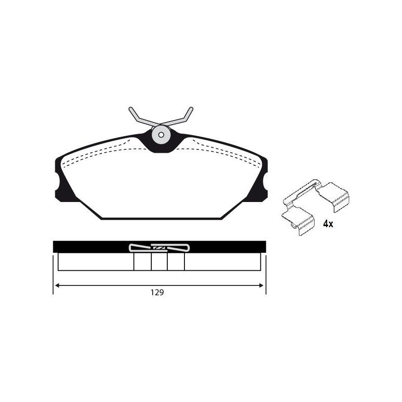 Pastiglie freno asse anteriore - RAICAM