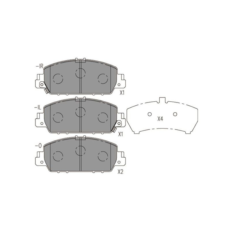 Pastiglie freno asse anteriore - RED LINE
