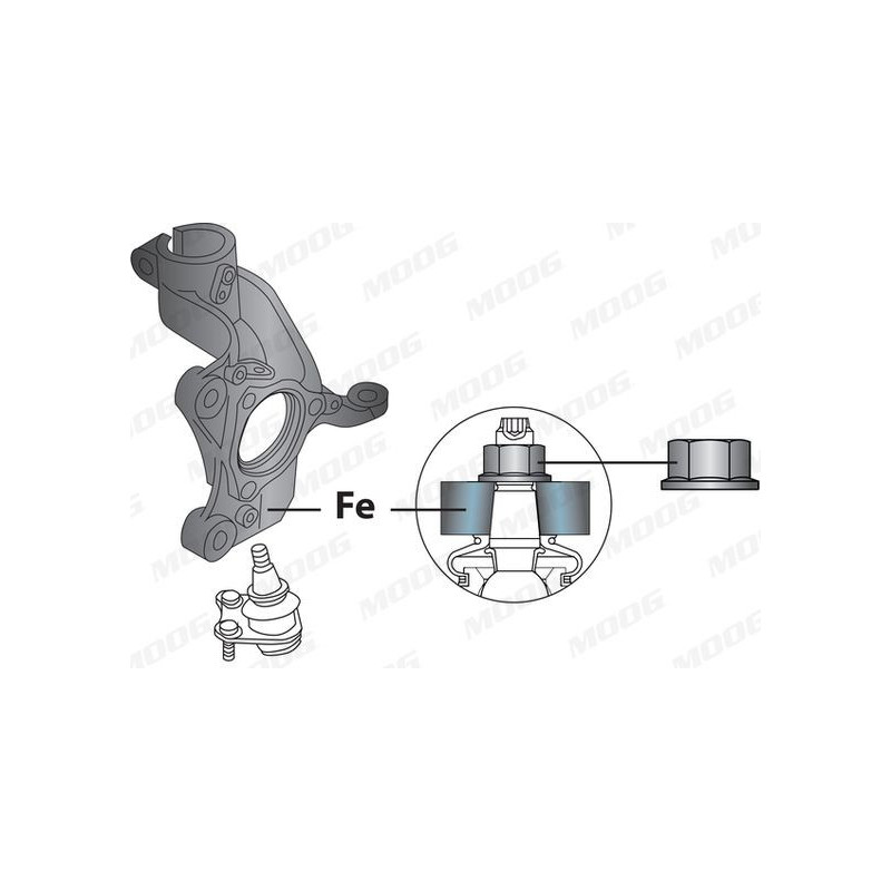 Braccio oscillante asse anteriore - MOOG