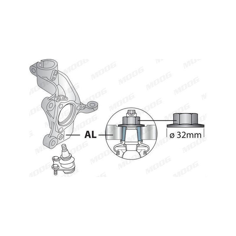 Braccio oscillante asse anteriore - MOOG