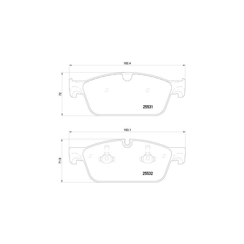 Pastiglie freno asse anteriore - BREMBO