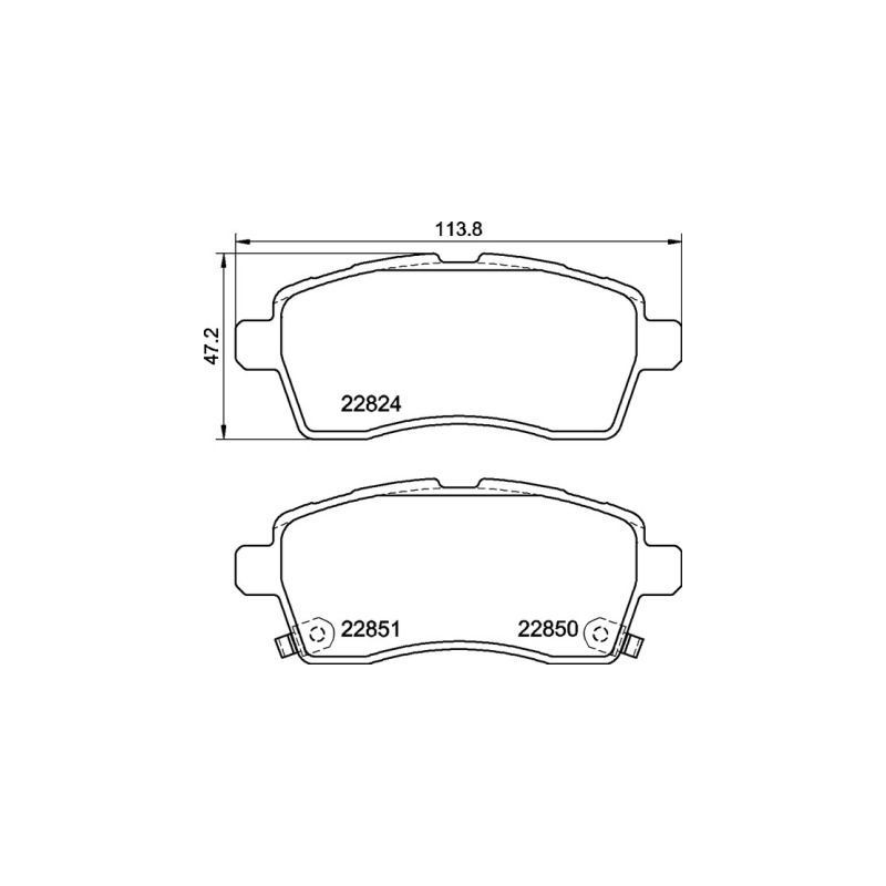 Pastiglie freno asse anteriore - BREMBO